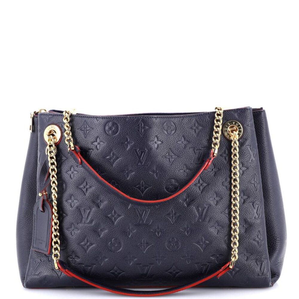 Louis Vuitton Surene Handbag Monogram Empreinte Leather MM Blue